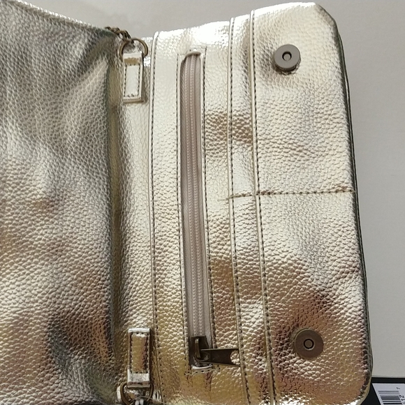 Twig and Arrow Gold Clutch or Crossbody - Picture 6 of 7